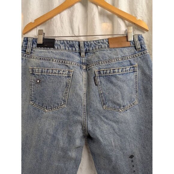 Harley Davidson studded out jeans womens size 31 embellished 100% cotton I8 - Picture 9 of 16